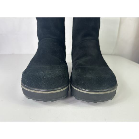 Sorel Womens Size 8.5 NL1975-011 Waterproof Sherpa Lined Winter Boot Black Suede - Picture 3 of 15